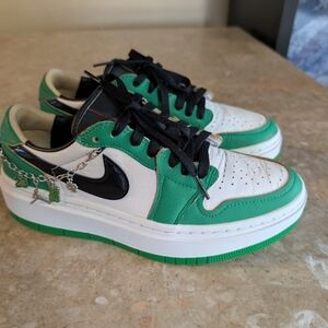 Nike Air Jordan 1 Elevate Low Lucky Green-white #DQ8394-301 Women's Size 8.5